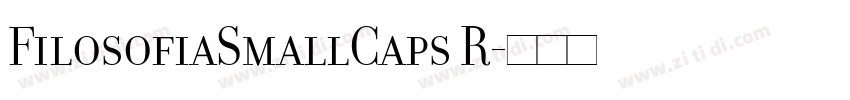 FilosofiaSmallCaps R字体转换